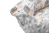 Гнездо Baby Nest Minky – Hedgehogs Gray --- BebeMama