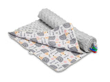 Одеяло Minky - Hedgehogs Grey 75X100 --- BebeMama