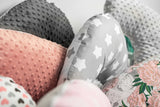Възглавница За Хранене – Hearts Grey --- BebeMama