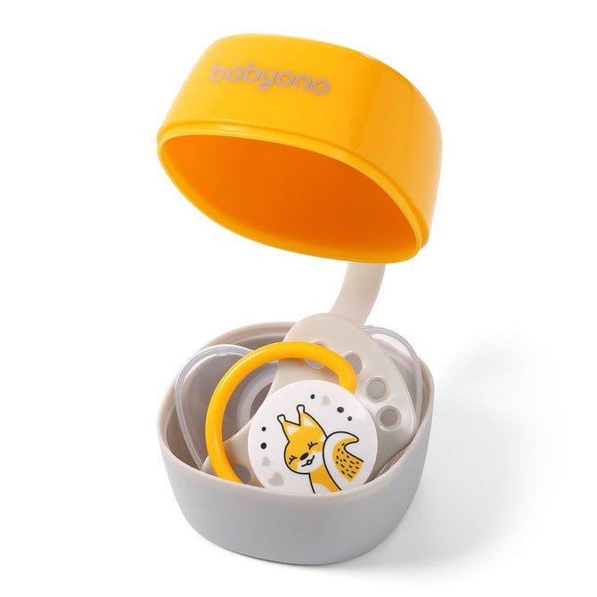 Контейнер За Залъгалка Babyono Жълт --- BebeMama