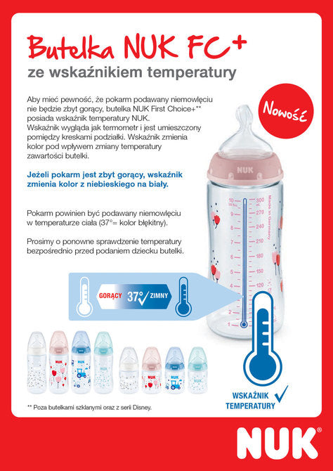 Бутилка 300 Мл Temperature Control Силиконов Биберон 0-6M --- BebeMama