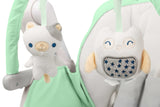Столче За Хранене И Електрическа Люлка 2В1 Индиго Mint Caretero --- BebeMama