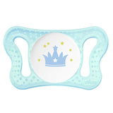 Залъгалка Chicco Physio Micro, Силикон, Ортодонтична Форма, 0-2 Месеца, 2 Бр, Синя --- BebeMama