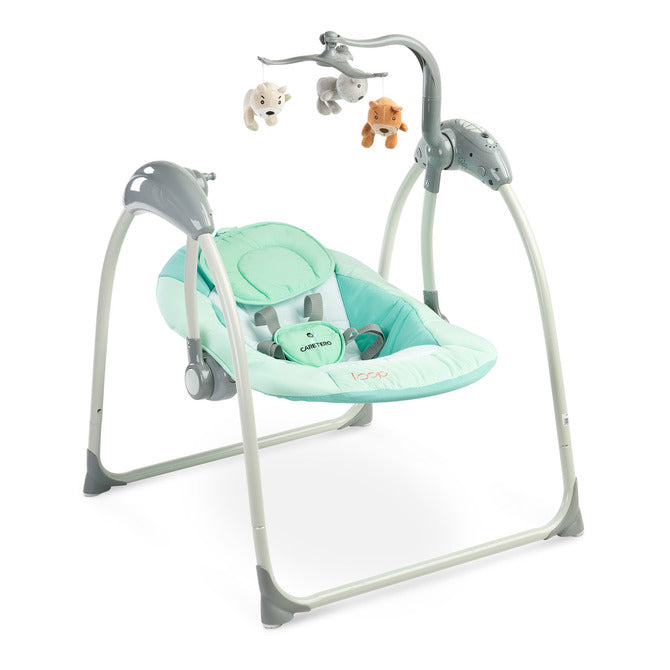 Електрическа Люлка Loop до 12кг Mint Caretero --- BebeMama
