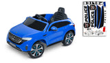 Акумулаторен Автомобил Mercedes Benz Eqc Police Син Caretero Toyz