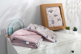 Set de lenjerie de pat din bumbac roz Sensillo 