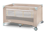 Сгъваема Кошара За Пътуване 1 Ниво Basic Beige Caretero --- BebeMama