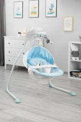 Електрическа Люлка шезлонг до 12кг Blue Caretero --- BebeMama