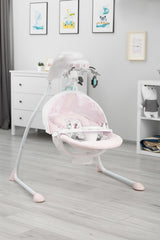 Електрическа Люлка Raffi Pink Caretero --- BebeMama