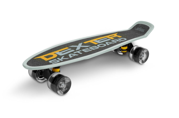 Скейтборд Dexter Grey + Каска И Протектори Caretero Toyz