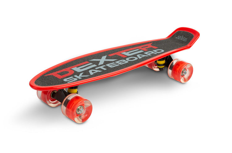 Скейтборд Dexter Red + Каска И Протектори Caretero Toyz