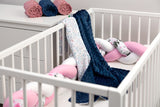 Одеяло- Navy Син Viburnum 100X80 --- BebeMama