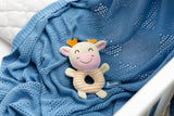 Играчка Дрънкалка Mini Zoo – Крава --- BebeMama
