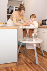 Стол За Хранене Velmo 3В1 Grey Caretero --- BebeMama