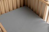 Чаршаф Джърси Deluxe Grey 120X60 --- BebeMama