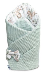 Пелена Waffle - Deers Mint 75Х75 --- BebeMama