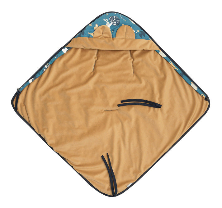 Кадифено Одеяло За Повиване За Кошница – Карамелени Мечета