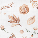 Бамбукова Пелена 30X30 Цветя Boho --- BebeMama