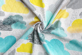 Комплект Бамбукови Пелени 30X35/ 75X75 - Дъжд --- BebeMama