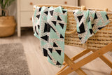 Комплект Бамбукови Пелени 30X35/ 75X75 - Триъгълник --- BebeMama