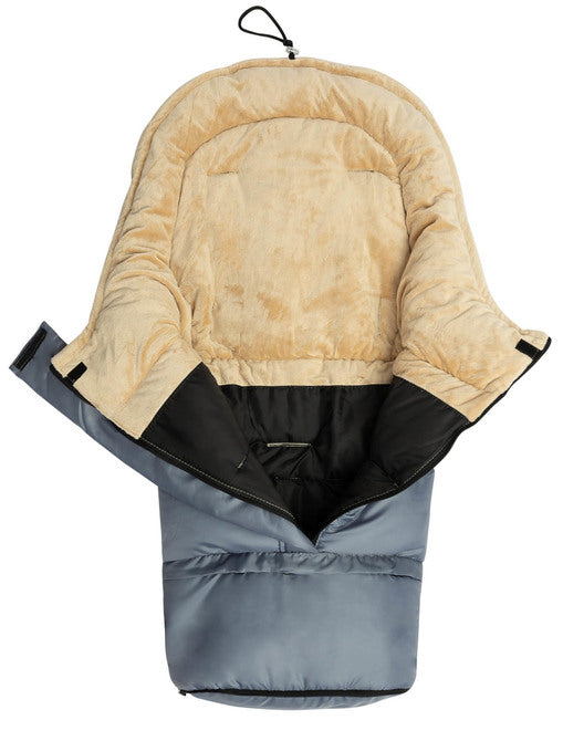 Чувалче 3 В 1 Minky Romper Bag – Графитено/Бежово --- BebeMama