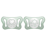 Залъгалка Physio Micro Glowing Silicone 0-2 - 2 Бр. --- BebeMama