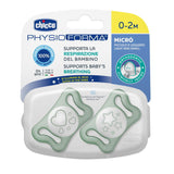 Залъгалка Physio Micro Glowing Silicone 0-2 - 2 Бр. --- BebeMama