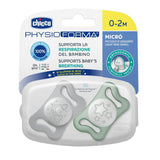 Залъгалка Physio Micro Glowing Silicone 0-2 - 2 Бр. --- BebeMama