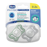 Залъгалка Physio Micro Glowing Silicone 0-2 - 2 Бр. --- BebeMama