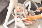 Столче За Хранене И Електрическа Люлка 2В1 Индиго Pink Caretero --- BebeMama