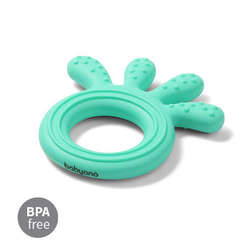 Силиконова Гризалка Octopus Зелен --- BebeMama