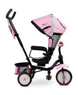 Триколка С Родителски Контрол Timmy Pink Caretero Toyz --- BebeMama