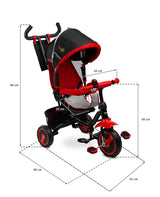 Триколка С Родителски Контрол Timmy Червен Caretero Toyz --- BebeMama