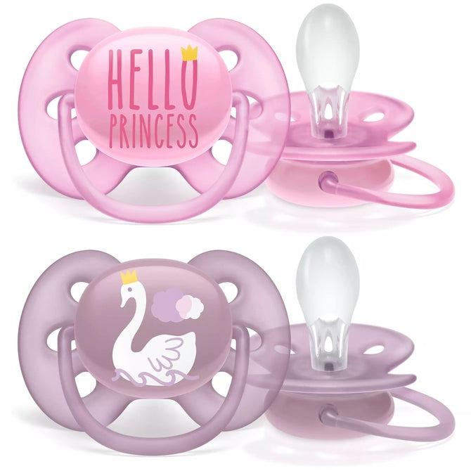 Залъгалки Ultra Soft 6-18 Girl,2 Броя --- BebeMama