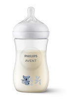 Бебешко Шише За Хранене Avent Natural Response 260 Мл., 1+ Месеца, Коала --- BebeMama