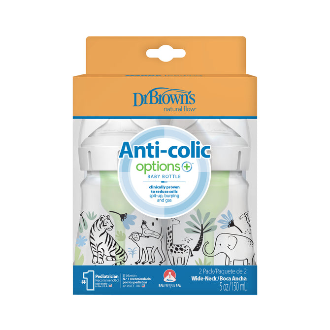 Бутилка Anti-Colic Options+ Jungle 2 Броя150 Мл. --- BebeMama