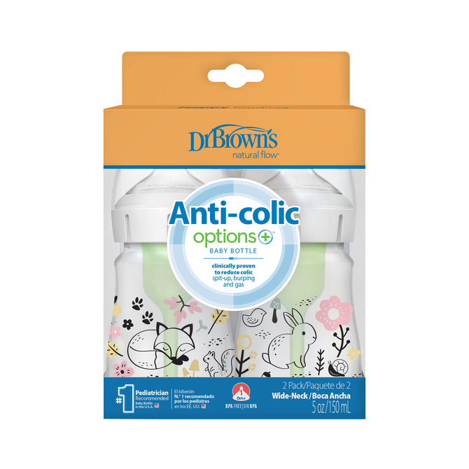 Бутилка Anti-Colic Options+ Forest 2 Броя150 Мл. --- BebeMama