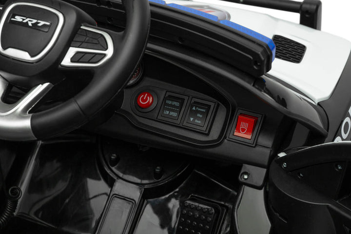 Акумулаторна Кола Dоdge Charger Police White Caretero Toyz -  -  - BebeMama