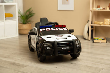 Акумулаторна Кола Dоdge Charger Police White Caretero Toyz -  -  - BebeMama