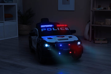 Акумулаторна Кола Dоdge Charger Police White Caretero Toyz -  -  - BebeMama