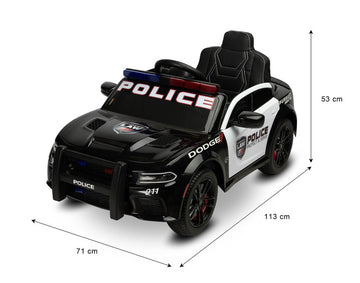 Акумулаторна Кола Dоdge Charger Police White Caretero Toyz -  -  - BebeMama