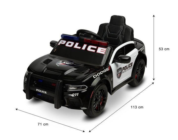 Акумулаторна Кола Dоdge Charger Police White Caretero Toyz -  -  - BebeMama