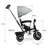 Триколка С Родителски Контрол Buzz Navy Caretero Toyz --- BebeMama
