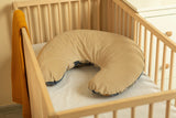 Възглавница За Хранене Velvet Marocco Beige --- BebeMama