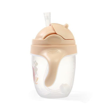 Чаша Sippy Със Сламка Бежова -  -  - BebeMama