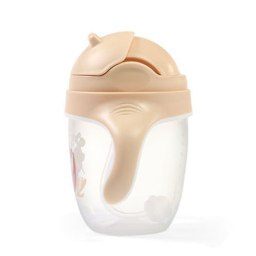 Чаша Sippy Със Сламка Бежова -  -  - BebeMama