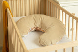 Възглавница За Хранене Velvet Square Beige --- BebeMama