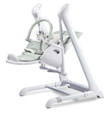 Столче За Хранене И Електрическа Люлка 2В1 Индиго Light Grey Caretero --- BebeMama