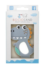 Дино Гризалка Силиконов Сива --- BebeMama