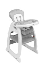 Столче За Хранене 2В1 + Маса Homee Grey Caretero --- BebeMama